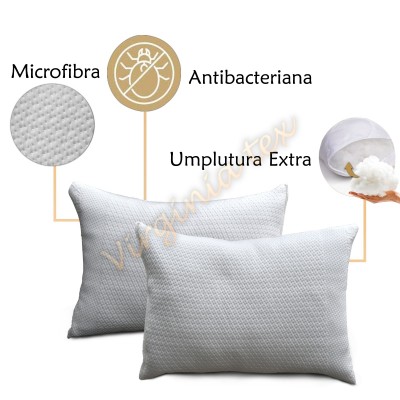 Set 2 Perne Microfibra  •Dimensiuni: 50x70
